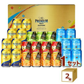 サントリー ビールギフト ザプレミアムモルツ プレモル ファミリーセット FG5S (350ml 14本　290g 11本)　×2箱【送料無料※一部地域は除く】