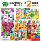 【エントリーでポイント10倍+5倍】カゴメ 野菜ジュース 選べる2ケース セット 200ml/195ml 48本（24本×2ケース）野菜生活【送料無料※一部地域は除く】 紙パック トマトジュース まとめ買い フルーツ 季節限定 冬野菜 みかん 春 冬 デコポン 日向夏 シークワーサー