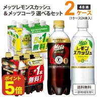 【ポイント5倍】キリン メッツコーラ レモンスカッシュ 選べる2ケースセット 480ml×24本×2ケース (48本…