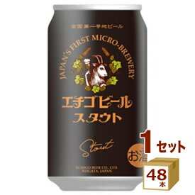 エチゴビール スタウト クラフトビール 350ml×48本【送料無料※一部地域は除く】