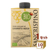 サンクリスピーノ オーガニック ビアンコ 白 パックワイン 紙 ミディアムボディ 辛口 500ml×10本 白ワイ…