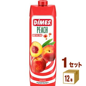 日本珈琲貿易 DIMES ディメス ピーチネクター 果汁50% 濃縮還元 パック 1000ml×12本×1ケース (12本) 飲料【送料無料※一部地域は除く】