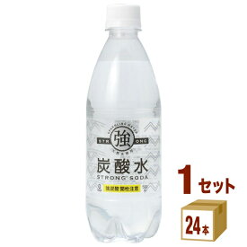 友桝飲料 炭酸 強炭酸水 500ml×24本×1ケース (24本) 飲料【送料無料※一部地域は除く】