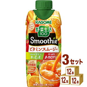 JS ؐ100 Smoothie r^~X[W[ 330ml×12{×3P[X (36{) yꕔn͏z