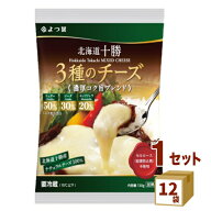 【要エントリー必ずP5倍】 よつ葉乳業（チルド 北海道十勝 3種チーズ濃厚コク旨ブレンド 130g×12袋 食品…