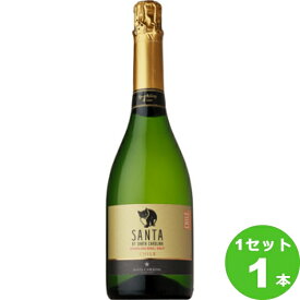 【6本まで同一送料】サントリー サンタバイ サンタカロリーナスパークリング ブリュット スパークリングワイン チリ 750ml ×1本 ワイン 猫 ラベル