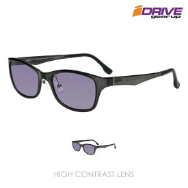IZONE NEW YORK iDrive サングラス メンズ レディース ブランド 偏光 UVカット 紫外線 99％ カット スクエア 日本製高性能 紫 ハイコントラスト レンズ 軽量 フレーム 運転用 アウトドア用 ケース付き P462-HC
