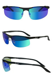 IZONE NEW YORK iDrivePremium サングラス メンズ レディース 偏光 uvカット 99％ 紫外線カット UV400 ミラー レンズ 軽量 スポーツタイプ スポーツ用 アウトドア用 運転用 ドライブ用 ケース付 P146