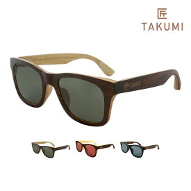 IZONE NEW YORK 匠 TAKUMI サングラス メンズ レディース 偏光 天然素材 木製 ウッド フレーム ウェリントン 軽量 ケース付き 紫外線カット UVカット アウトドア用 運転用 P608