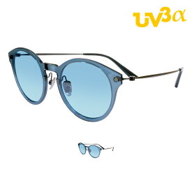 IZONE NEW YORK UV3a サングラス メンズ レディース 偏光 UVカット 紫外線 99％カット UV400 ボストン カラーレンズ ライトブルー 青 レンズ ブルーレンズ 薄い 色 運転用 アウトドア用 ケース付き P1430LBL