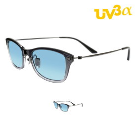 IZONE NEW YORK UV3a サングラス メンズ レディース 薄い色 ブルー レンズ ライトカラー ライトブルー uvカット 99％ 紫外線カット 軽量 青 レンズ スクエア アウトドア用 P1441LBL