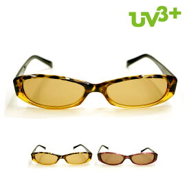 IZONE NEW YORK UV3+ サングラス レディース メンズ UVカット 99％ 紫外線カット 偏光 軽量 軽いフレーム 薄い 茶色 アウトドア用 ケース付き p394