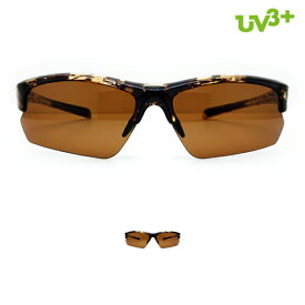 IZONE NEW YORK UV3+ サングラス メンズ レディース 偏光 UVカット 99％ 紫外線カット ハーフリム スポーツ 薄い 茶色 スポーツ スポーツサングラス ランニング 超軽量 運転 ドライブ 登山 アウトドア ケース付き ブランド p545