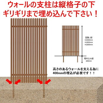 楽天市場 42 Offセール Sale H00ウォール 格子ウッド連結タイプ 高さ2ｍ 幅1ｍ Diyに最適 エクステリア材料 ｄｉｙ用 目隠し フェンス 門柱 格子 アーチ アイエスアイサービス