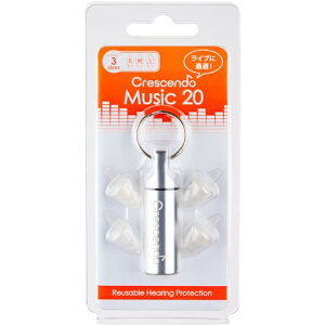 CRESCENDO ���C�u�p���� Music 20 S/M/L �C���[�v���e�N�^�[/���y�ӏ�/���R�ȉ��ƒʋC��/3�T�C�Y�̃C���[�`�b�v�t��
