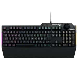 ASUS �Q�[�~���O�L�[�{�[�h RA04 TUF GAMING K1/JP ��p�{�����[���m�u �h�� RGB�Ɩ� ���X�g���X�g