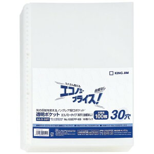 �L���O�W��(Kingjim) �����|�P�b�g ���t�B�� A4 30�� �䎆�Ȃ� 100�� 103EPP-100