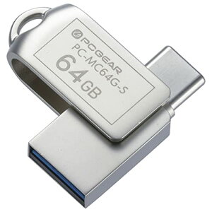 �I�[���d�@ USB�������[ 64GB TypeC&TypeA�Ή� PC-MC64G-S 01-0064 OHM