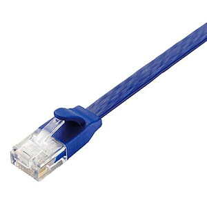 �G���R�� LAN�P�[�u�� CAT6A 10m �ܐ܂�h�~�R�l�N�^ �X�[�p�[�t���b�g �u���[���^���b�N LD-GFA/BM10