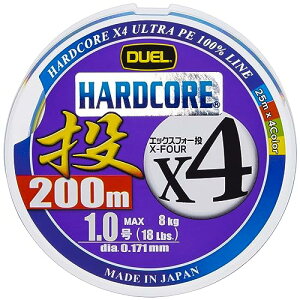 DUEL ( �f���G�� ) PE���C�� �ނ莅 HARDCORE X4 ���� �y ���C�� �ނ胉�C�� �ދ� �����x �����x �z 1�� 200m