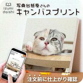 ＼最短当日発送／ 猫 キャンバスプリント フォト 写真 パネル 印刷 ペット ねこ cat 子猫 愛猫 オーダー うちの子 選べる8サイズ アート ファブリックパネル インテリア 雑貨 高品質 送料無料 おしゃれ かわいい メモリアル 仏具 イズミダイシ プレゼント ギフト お祝い