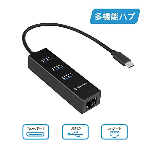 ZOWEETEK USB-C ハブ USB TypeC 高速ハブ USB Type C to USB 3.0