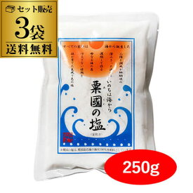 【送料無料 メール便】 粟国の塩 250g 3袋 ポスト投函 あぐにの塩 品薄 数量限定 塩 沖縄 粟国島 沖縄海塩研究所 釜炊 自然海塩 虎S