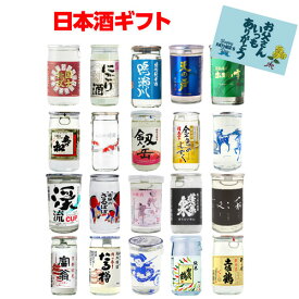 日本酒 父の日カード付 全国20種類のカップ酒 セット 商品説明ビラ付 送料無料20本 地酒カップ プレゼント 贈り物 高級 飲み比べ ギフト お酒 お中元 敬老の日 RSL