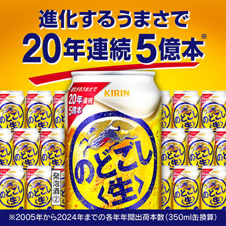 楽天市場】キリン のどごし 生 350ml×48本(24本×2ケース) 送料無料 新 