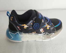 【試し履き1回交換送料無料】【取寄せ】【動画あります】パウ・パトロール　光るスニーカー　16cm、17cm、18cm、19cm グレー,ブラック　1x460PH