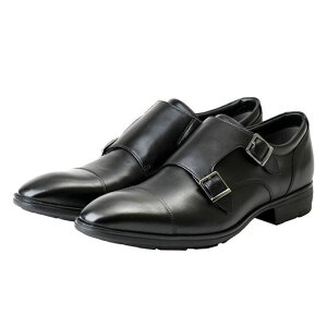 【試し履き1回交換送料無料】【取寄せ】texcy luxe GORE-TEXモデル ダブルモンクストラップ ビジネス シューズ TU-8004 008 ブラック 24.0cm〜29.0cm 3E相当 タフに使える全天候型ビジネスシューズ 雨に
