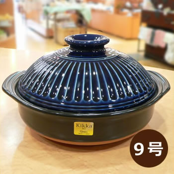 銀峯陶器 菊花 土鍋 9号 [瑠璃] (鍋) 価格比較 - 価格.com