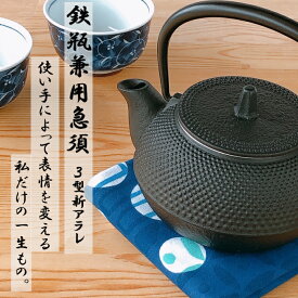 【4日★20時から28時間限定クーポン】急須 鉄瓶兼用 岩鋳 3型新アラレ 0.32L 南部鉄器 日本製 直火 南部鉄瓶 Iwachu kettle JAPAN