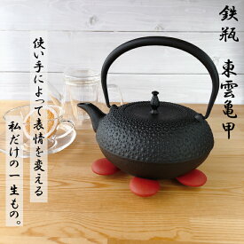 【 楽天スーパーSALE限定 10%OFF 】【 IH対応 】南部鉄器 鉄瓶 及源鋳造 (OIGEN) 盛栄堂 東雲亀甲 H-200IH やかん ケトル 鉄製 伝統工芸品 白湯がオススメ！キッチン用品 食器 日用品 雑貨 鉄分 ギフト 直火 鉄分補給 プレゼント