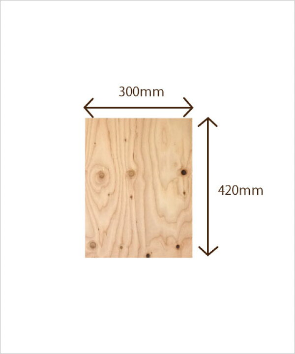 楽天市場】合板 構造用合板 12mm 5枚セット 幅300 長さ420mm A3 