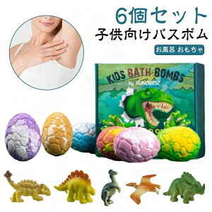 お風呂 こども 【6個セット】バスボム 知育玩具 おもちゃ ギフト バスボム 入浴剤 バスボール 炭酸 子供 【6個セット】バスボム 詰め合わせ BOX付き 恐竜 バスボール 入浴剤 恐竜バスボール