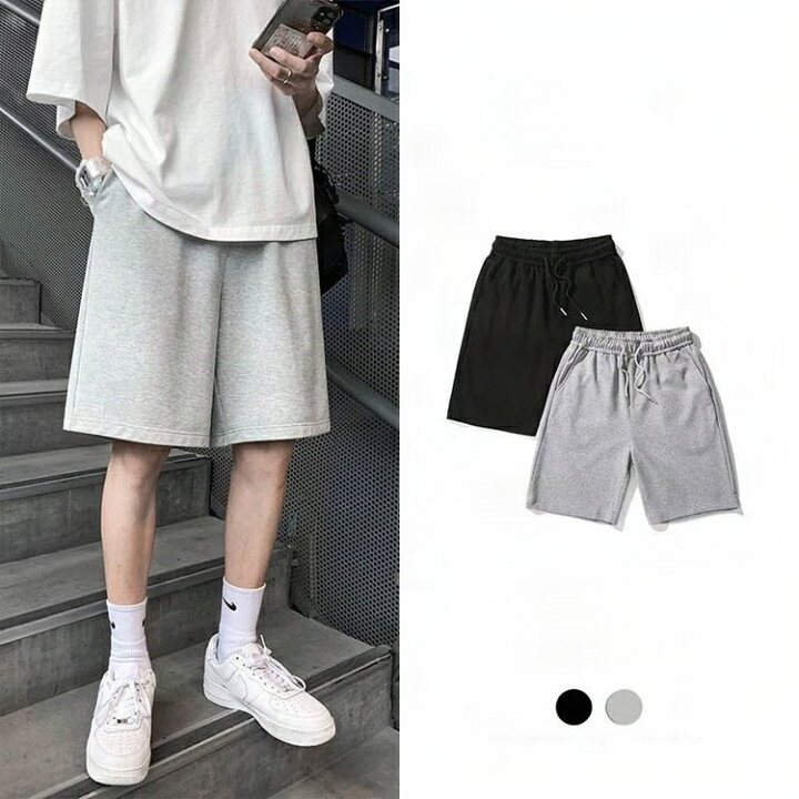 [lsjdln] ハーフパンツ メンズ スウェットパンツ 五分丈パンツ ショートパンツ ジャージ サマーパンツ 膝上 短パン トレー ストレッチジャージショーツ ハーフパンツ メンズ ショート