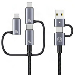 4 in 1 [dP[u }[d USB Type-C/USB Type-C/IP/Micro 1{4 4䓯[d USB[dP[u f[^] ϋviC҂ ^CvC P[u ^CvC P[u @Ή 1.2M ubN