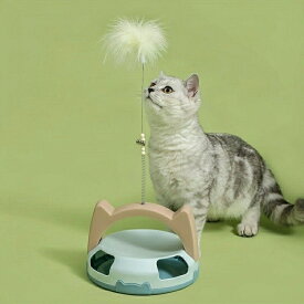 自動 一人遊び ねこ おもちゃ 玩具 知育玩具 木のおもちゃ おもちゃ棚 おもちゃ箱 猫 回転ボール ぐるぐるタワー 猫のおもちゃ 羽 鈴付き ストレス解消 運動不足 固定ねこじゃらし 猫じゃらし 釣り竿