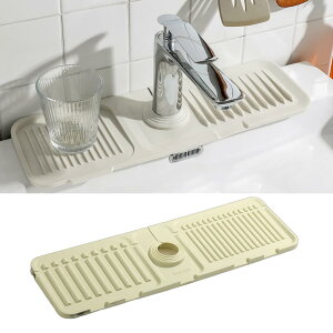 蛇口水切りマット 蛇口排水マット シリコーン 水切りマット 蛇口乾燥マット シンク蛇口 スプラッシュガード 速乾 抗菌 滑り止め 水汚れ防止 スロープデザイン 効果的な排水性