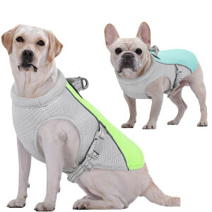 犬用冷感ベスト クールベスト 夏用 ひんやりベスト メッシュ生地 涼しい 冷却スーツ 熱中症対策 夏対策 虫対策 調節可能 着脱簡単 お出かけ お散歩 アウトドア服 犬の服 夏 犬用クールベス