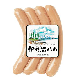 天然腸と宮城県産豚 伊豆沼ハム 絹練りポークウィンナー 90g ( 4本入 )( お取り寄せ 子供 朝ごはん お弁当 スモーク ソーセージ ウインナー 肉 豚 国産 宮城県産 登米市 東北 )