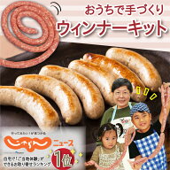 おうちで手づくりウインナーキット【宮城県産豚あらびき肉・天然羊腸・スパイス・絞り袋・口金】(自由研…