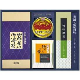 [山形屋、にんべん] 山形屋焼海苔・カニ缶・にんべん詰合せ[GK-E]
