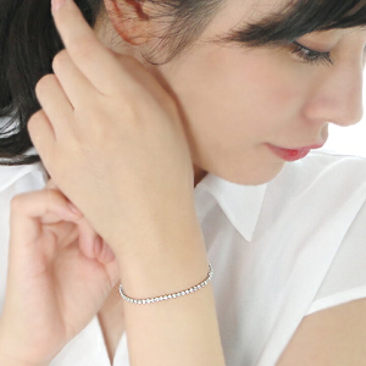 楽天市場】Pt900【1.00ct】 ダイヤモンド テニス ブレスレット 【送料 