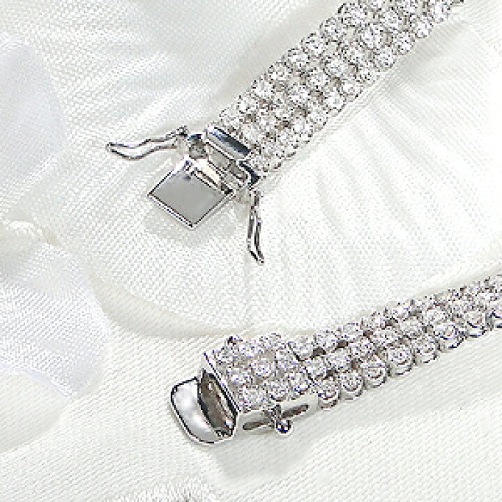 楽天市場】Pt900/K18YG/PG【3.00ct】3連 ダイヤモンド テニス  