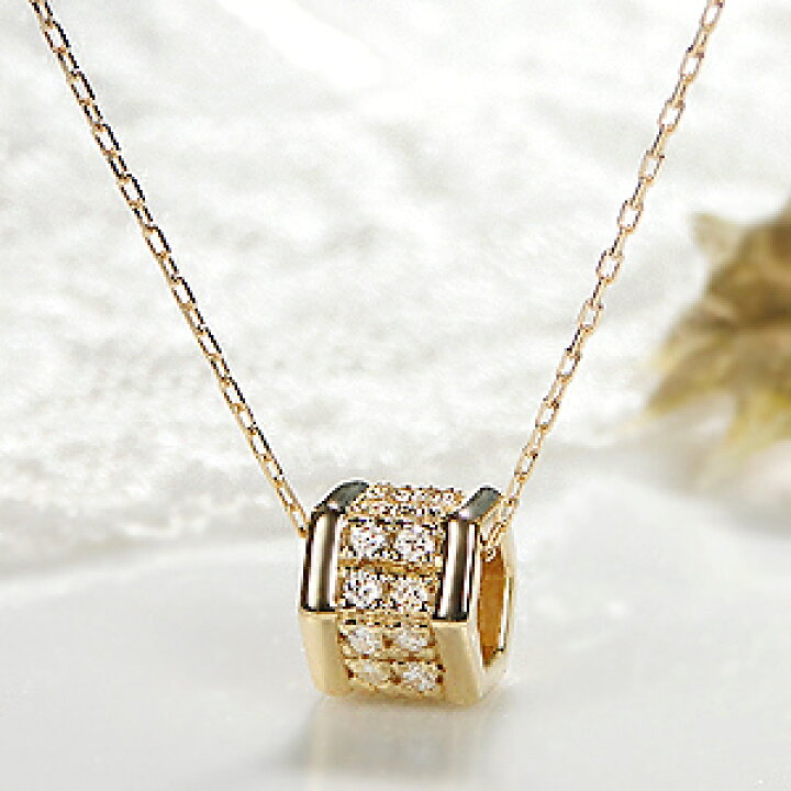 楽天市場】Pt900/K18YG/PG【0.12ct】筒形 六角形 ダイヤモンド  