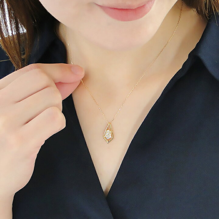 楽天市場】Pt900/K18YG/PG【0.25ct】ダイヤモンドネックレス【送料無料 