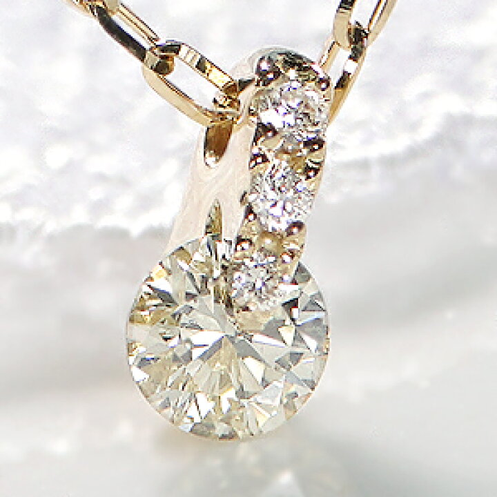 楽天市場】K18WG/PG/YG 0.2ct 1点留め ダイヤモンド ペンダント  