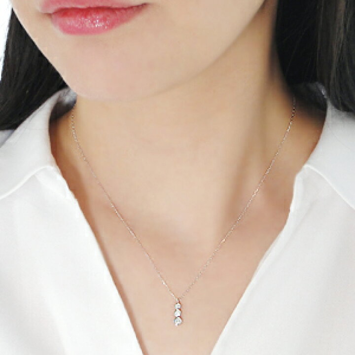楽天市場】K18WG/PG/YG【0.15ct】スリーストーン ダイヤモンド  